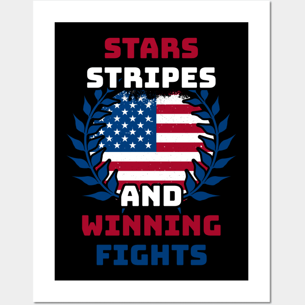 Stars Stripes and Winning Fights .dyns Wall Art by Can Photo